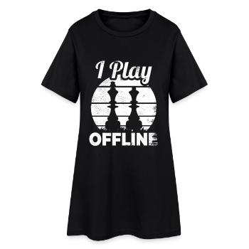 Funny chess player saying - Women’s T-Shirt Dress - black - Front