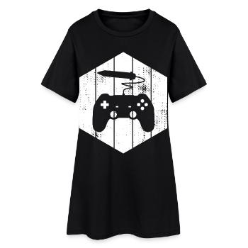 2D Artist - Frauen T-Shirt-Kleid - Schwarz - Vorne