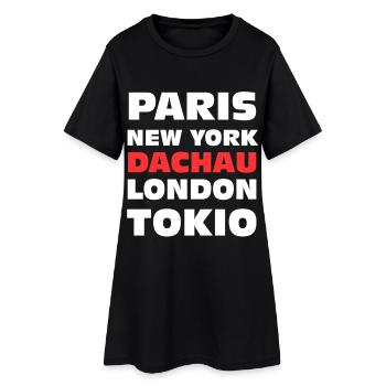 Cadeau Dachau - Robe T-shirt Femme - noir - Devant