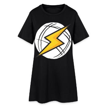 Boule Power! Tenue Boules Boules Boules de Boules Pétanque - Robe T-shirt Femme - noir - Devant