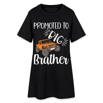 grand frère, Promu grand frère Cadeau - Robe T-shirt Femme - noir - Devant
