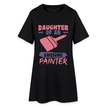 Painter's Daughter - Women’s T-Shirt Dress - black - Front
