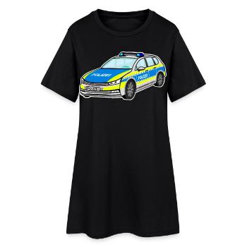 Voiture de police allemande, voiture de police, voiture de patrouille - Robe T-shirt Femme - noir - Devant