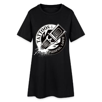 TATOUAGES AMOUR DOULOUREUX - Robe T-shirt Femme - noir - Devant