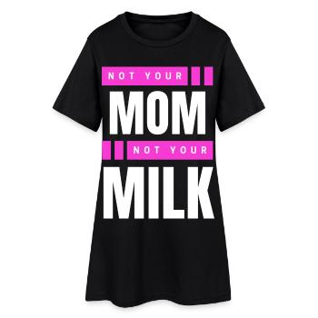Pas ta mère Pas ton lait - Robe T-shirt Femme - noir - Devant