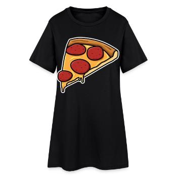 Pizza slice - Women’s T-Shirt Dress - black - Front