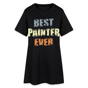 Bester Maler Lackierer - Frauen T-Shirt-Kleid - Schwarz - Vorne