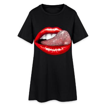 Langue précieuse - Robe T-shirt Femme - noir - Devant
