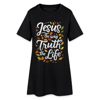 Vérité de la Voie de Jésus - Robe T-shirt Femme - noir - Devant