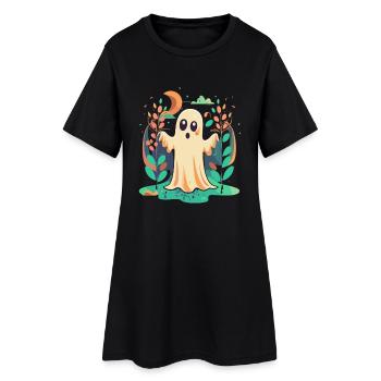 Halloween Ghost - Women’s T-Shirt Dress - black - Front