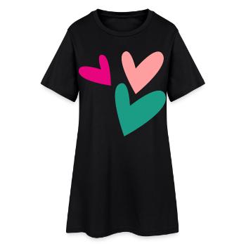 CHRISTMAS. YEAR. ANNIVERSARY. RETIREMENT. FATHER'S DAY - Women’s T-Shirt Dress - black - Front