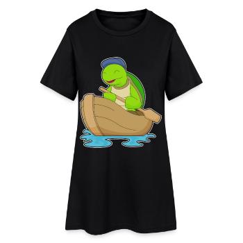 Petit bateau Turtle - Robe T-shirt Femme - noir - Devant