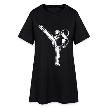 Kidboxer Garçon - Robe T-shirt Femme - noir - Devant