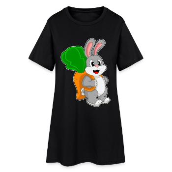 Bunny Student Backpack School - Women’s T-Shirt Dress - black - Front