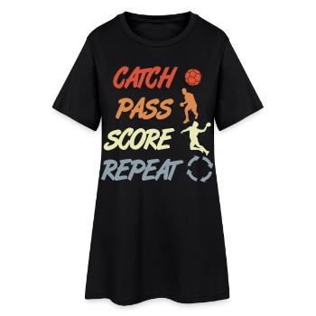 Handball Vintage Look - Robe T-shirt Femme - noir - Devant
