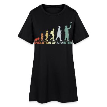 Peintre Varnisher Evolution - Robe T-shirt Femme - noir - Devant