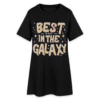 Meilleur papa de l’univers - Robe T-shirt Femme - noir - Devant