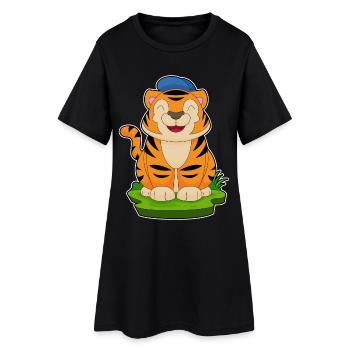École des Tigres pour les Élèves Casquettes - Robe T-shirt Femme - noir - Devant