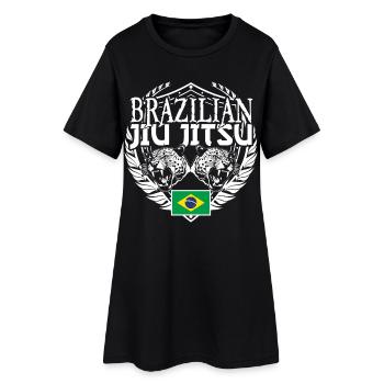 Jiu Jitsu Brésilien Drapeau Brésilien BJJ - Robe T-shirt Femme - noir - Devant