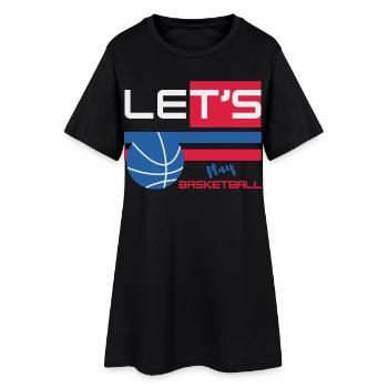 Lest's Play Basketball - Player Basketball - Robe T-shirt Femme - noir - Devant