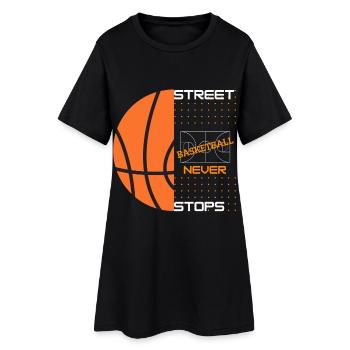 Street basketball never stops - Player Basketball - Robe T-shirt Femme - noir - Devant