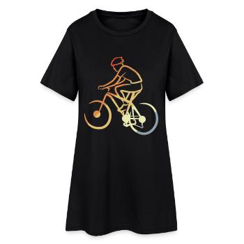 Vintage Mountain Bikers - Women’s T-Shirt Dress - black - Front