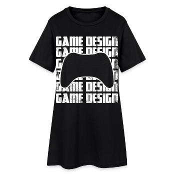 Concepteur de jeux - Robe T-shirt Femme - noir - Devant