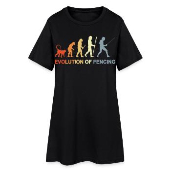 Évolution de l’escrime - Robe T-shirt Femme - noir - Devant