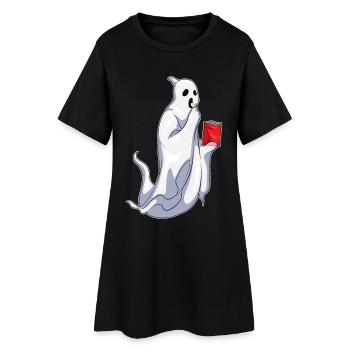 Chips de pommes de terre Halloween fantômes - Robe T-shirt Femme - noir - Devant