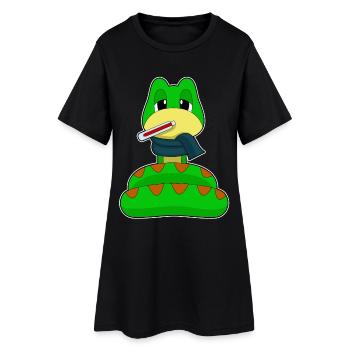 Snake Clinical Thermometer - Women’s T-Shirt Dress - black - Front