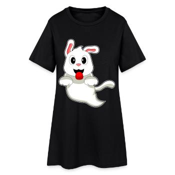 Dog Halloween Ghost - Women’s T-Shirt Dress - black - Front