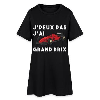 Je peux pas j ai grand prix - Robe T-shirt Femme - noir - Devant
