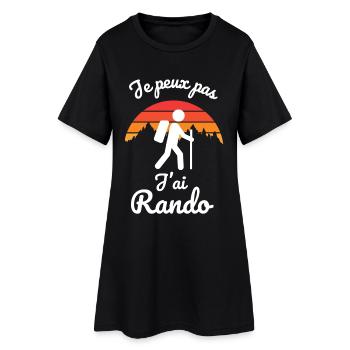 randonnée rando 2 - Robe T-shirt Femme - noir - Devant