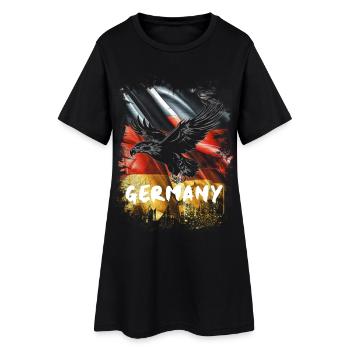 German eagle with Germany flag - Women’s T-Shirt Dress - black - Front