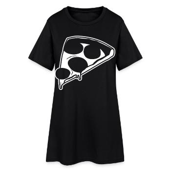 Pizza Drawing - Women’s T-Shirt Dress - black - Front