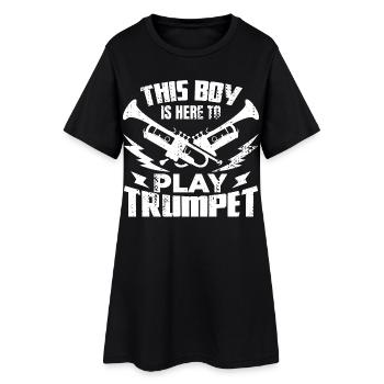 Petit trompettiste - Robe T-shirt Femme - noir - Devant