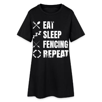 Fencing Daily Routine - Women’s T-Shirt Dress - black - Front