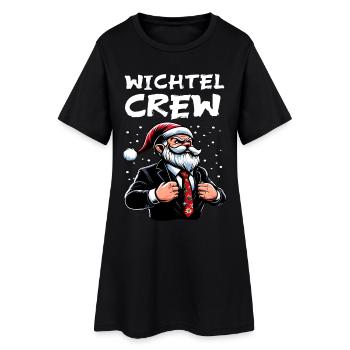Gnome Crew Noël Gnome - Robe T-shirt Femme - noir - Devant