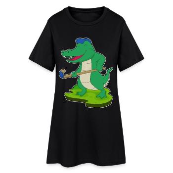 Crocodile Hockey sur gazon Crocodile Crocodile Stick de hockey sur gazon - Robe T-shirt Femme - noir - Devant
