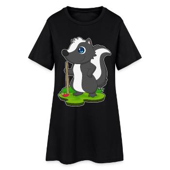 Skunk Hockey sur gazon Stick - Robe T-shirt Femme - noir - Devant