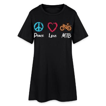 Amour de la paix VTT - Robe T-shirt Femme - noir - Devant