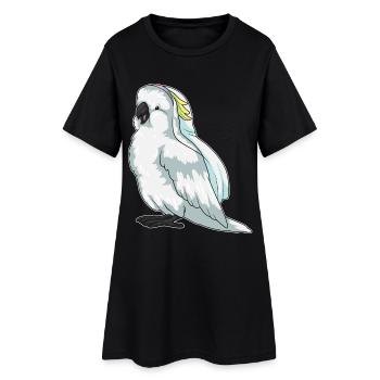 Voile de mariée perroquet mariage - Robe T-shirt Femme - noir - Devant