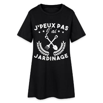 Je Peux Pas J ai Jardinage - Robe T-shirt Femme - noir - Devant