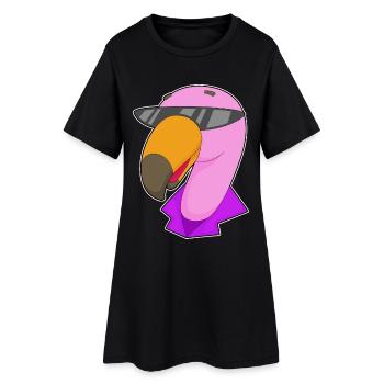 Lunettes de soleil Flamingo - Robe T-shirt Femme - noir - Devant