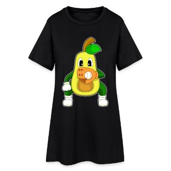 Sports de gants de baseball Avocado - Robe T-shirt Femme - noir - Devant