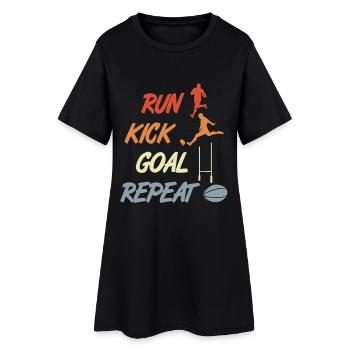 Rugby Motivation - Robe T-shirt Femme - noir - Devant