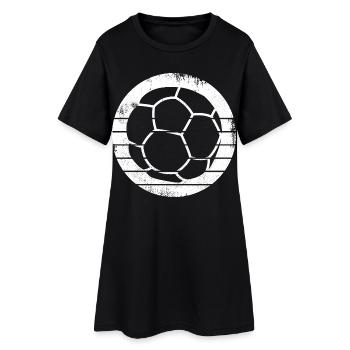 Dessin de balle de handball - Robe T-shirt Femme - noir - Devant