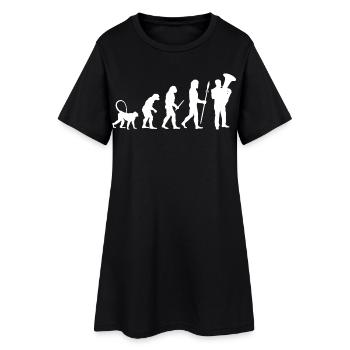 Développement du joueur de tuba - Robe T-shirt Femme - noir - Devant