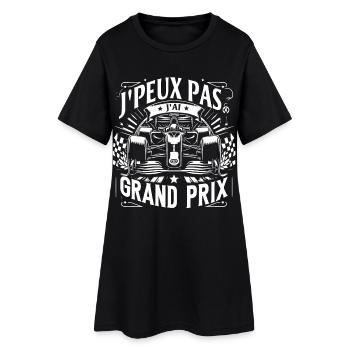 J'peux pas J'ai Grand Prix - Robe T-shirt Femme - noir - Devant