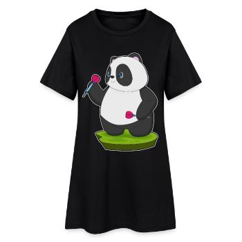 Fléchette Panda Dartpfeil - Robe T-shirt Femme - noir - Devant